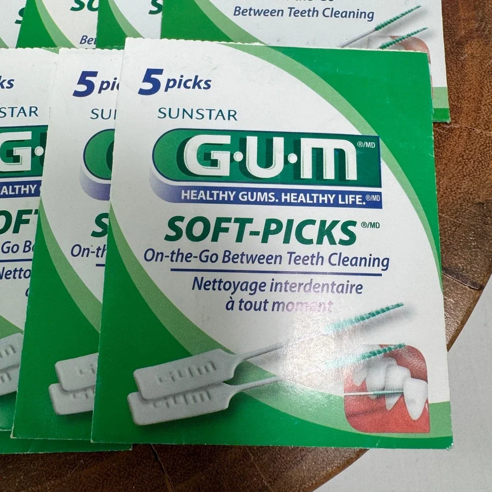 Sunstar GUM Soft-Picks Dental Picks Bulk Lot On-the-Go Original Advanced 35 Pks